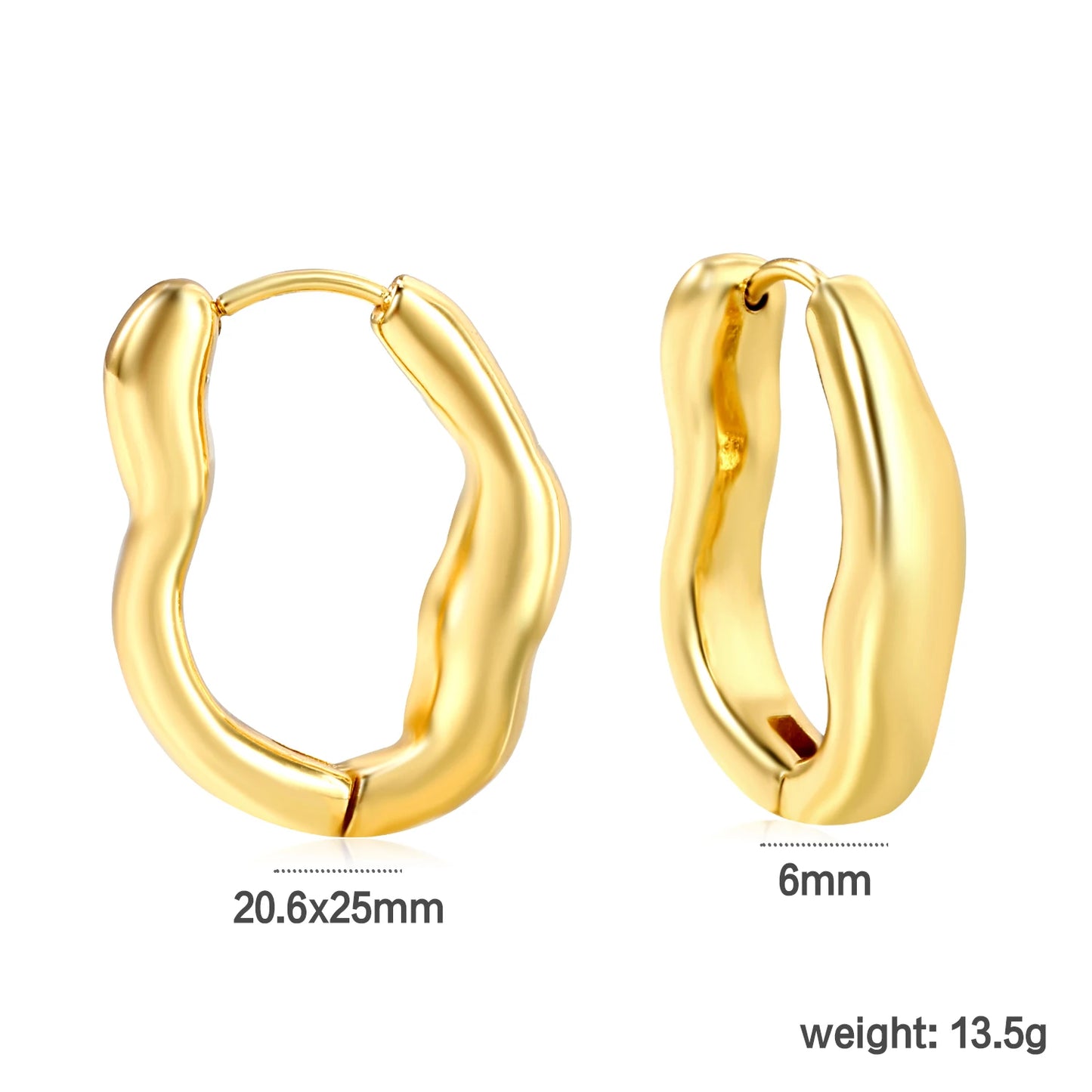 Aretes Estilo Dorado