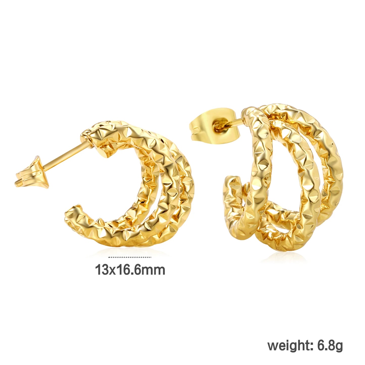 Aretes Estilo Dorado