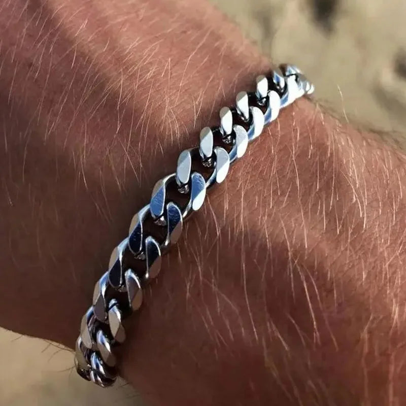Pulsera Cadena Eslabones Cubanos