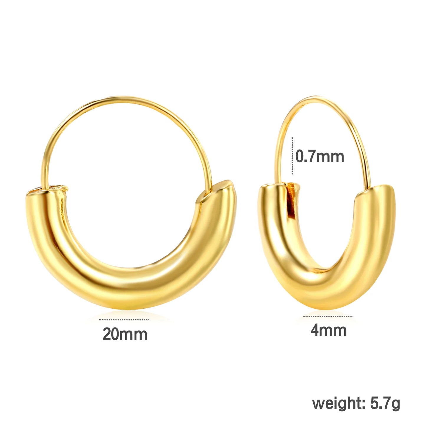 Aretes Estilo Dorado