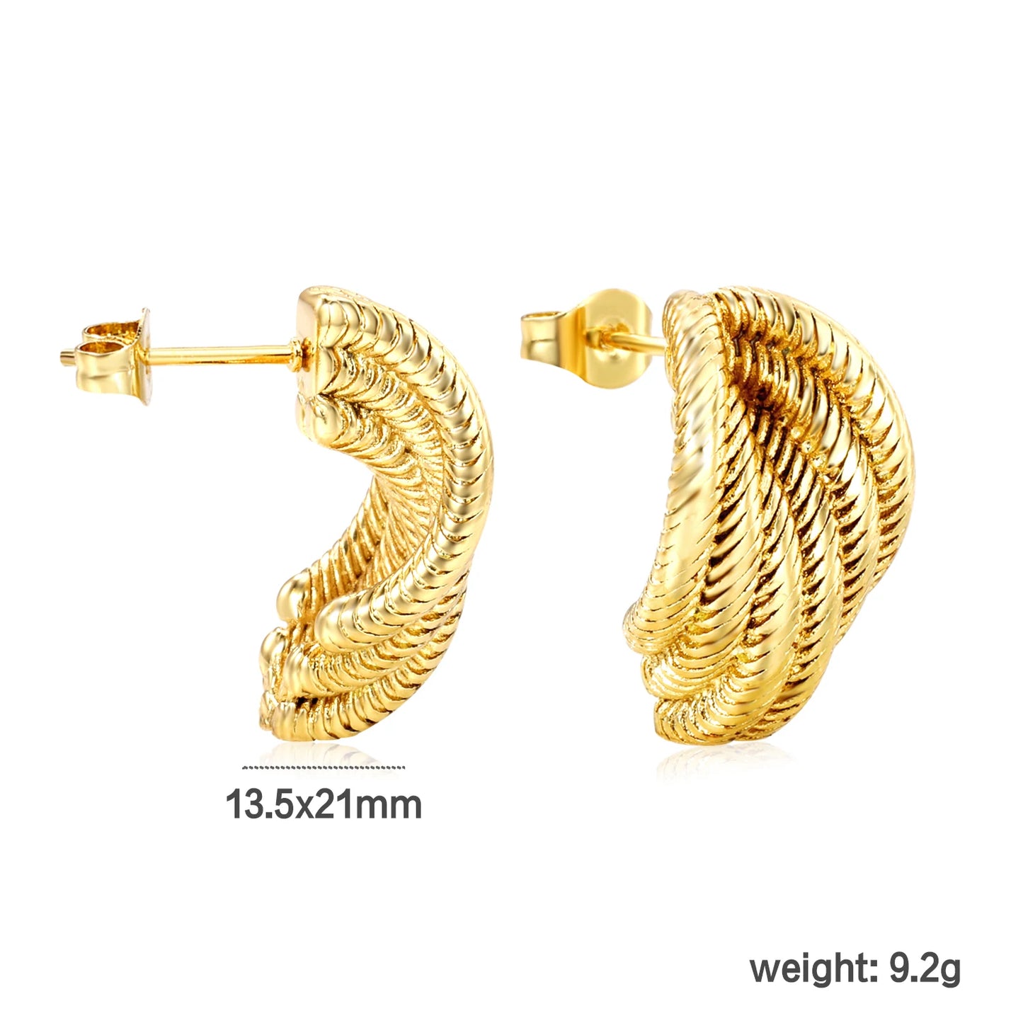 Aretes Estilo Dorado