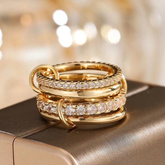 Anillo de Tres Capas Plegable