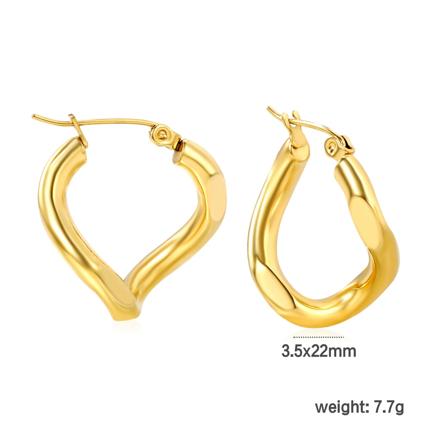 Aretes Estilo Dorado